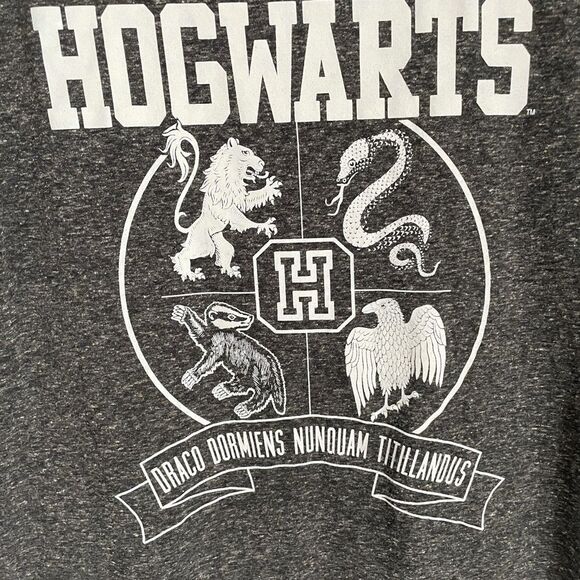 Harry Potter Hogwarts Gray T Shirt Men’s Size S - Picture 3 of 4